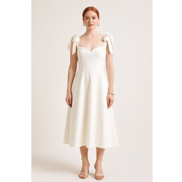 PAPER London Mona Maxi Dress 8 White NWT - Picture 1 of 9